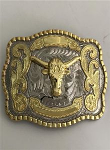 1 st cool Silver Gold Bull Western Cowboy Belt Buckle For Men Hebillas Cinturon Jeans Belt Head1802364