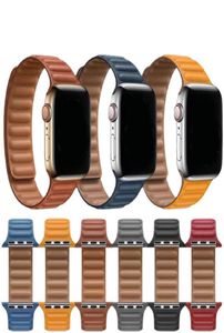 Genuine Real Leather Strap For Watch iWatch Series 3 5 4 SE 6 7 Band 44mm 40mm 41mm 45mm 42mm 38mm Magnetic Loop bracelet14057744982607