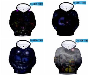 春3DプリントFreddys Sweatshirt for Boys School Hoodie for Boys fnaf Costume for Teens Jacket Clothes7119428