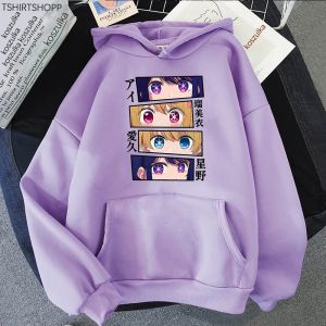 OSHI NO KO HOODIE WOMEN HARAJUKU AESTHETITITITITITITICAI AI RUBY AKANE AQUAMARINE HOSHINO HOODIES UNISEX ANIME MANGA HOODED