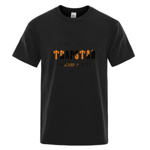 Män Trapstar T-shirt designer märke kort ärm t-shirt ren bomull varm lös andas gata basket löpning män och kvinnor y2k1