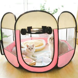 Kennels Pet Cage Taşınabilir Çadır Katlanır Köpek Ev Sekizgen Kedi Playpen Kolay Operasyon Köpek yavrusu çit Büyük Köpekler