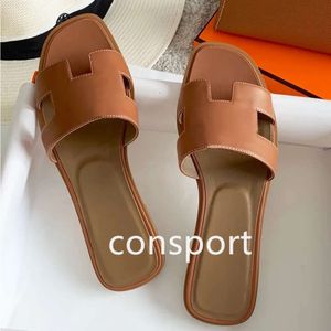 Designer slippers slides sandals classiclambskin flat heel summer lazy fashion cartoon big head Rubber flip flops leather women shoes sexy sandal