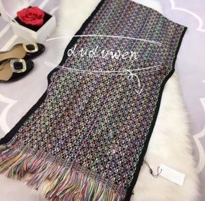 180X45Cm mantieni caldo lana classica cessori sciarpa moda nappa designer C sciarpe per eleganza selezione donna Boutique tippet n3245055