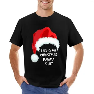 Polos masculinos Natal pijama camiseta personalizada camiseta gráfica anime homens grandes