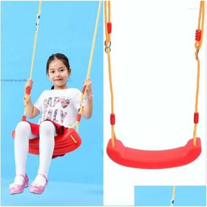 Camp Furniture High Quality Indoor And Outdoor Children Swing Big Bending Plank Seat Strong Child Hammock Chair 6 Colors Optional Dro Dhr3M
