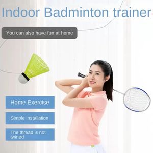 Único treinador interno crianças adulto simulador de fitness jogando badminton balanço elástico 231229