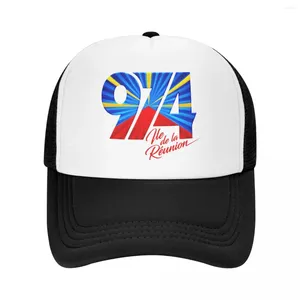 Ball Caps Custom 974 Reunion Island Logo Baseball Cap dla mężczyzn Kobiety Regulowany Reunionese Proud Trucker Hat Streetwear