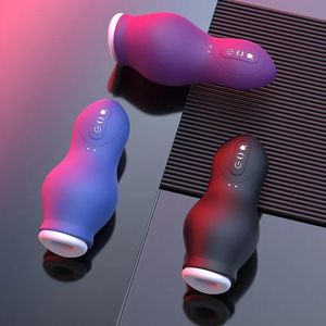 Masturbadores Sucção Automática Masculino Masturbador Copo Vagina Boquete bolso buceta Máquina de Sexo Masculino Masturbação Buceta brinquedo sexual oral para homem Sexo Para