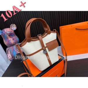 Shoulder Wallte Bucket Quality Designer 10a Handbag Fashion Bags with Canvas Bag New Women High Shopping Lock