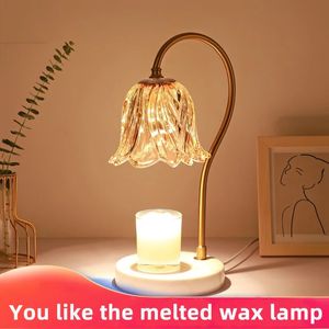 Wax Melting Lamp Linglan Aromatherapy Marble Wax Melting Lamp Ins Gift Vintage Candle Melting Lamp Fragrance Table Lamp 231228