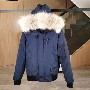 Projektant Kanada Pilot Kurtki Kanada Kurtki mężczyźni kobiety Down Jacki Wolf Fur Canvas Parkas Canadian Gooss Coats Designer Women Shortwig 901