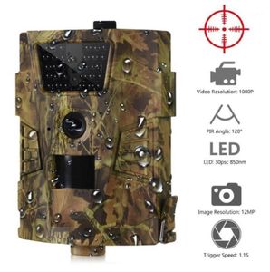 HD-камера HT001B Trail Camera 12MP 1080P 30 шт. Инфракрасные светодиоды 850 нм Охота IP54 Водонепроницаемый Угол 120 градусов Wild13006969