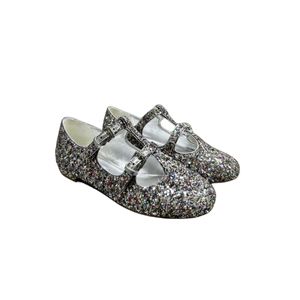 2024 early Spring Europe and the United States new Mary Jane Flat sandals sparkle buckle shallow mouth Korean version of comfortable shoes