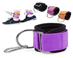 Ganze 2Pcs Home Gym Fitness Einstellbare Ankle Strap Dring Befestigung Für Kabel Maschine Ausrüstung Zubehör Unterstützung9317005