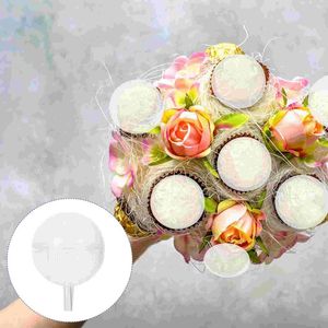 Dekorative Blumen 25 Stück Muffins Schokolade Torus Trüffelhalter Geschenkpapier Süßigkeiten Tasse Dekor für Wrapper