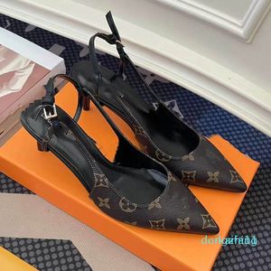 Designer-Slip-On-Schuhe für Damen, 2023, Luxus-Sandalen mit hohen Absätzen für Damen