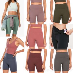 Align Lu Seamless Yoga 5 Pantaloni corti Lady Define Athletic Fifth Pants Wunder Train Pantaloni sportivi sportivi nudi Pantaloni bodybuilding da donna a vita alta