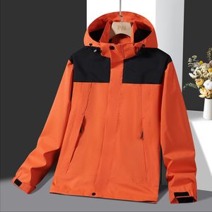 2024 브랜드 디자인 남성 복어 고급 패션 외부웨어 코트 캐주얼 윈드 브레이커 긴 슬리브 야외 편지 대형 방수 재킷 남자 자켓