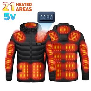 Man Black Winter Heated Jacket Women's Warm Vest USB Heater Men's Autumn Heating Jacket Heated Vests Coat Hunting Hiking Camping 231228