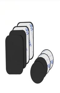 Universal magnethållare Tillbehör Ersättningsmetallplattmagnetiska biltelefonstativ för GPS MP3 med 3M -självhäftande mobilfästen HO2481637