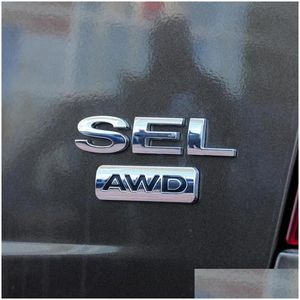 Bilklistermärken släpper för Ford Edge SEL Limited EcoBoost AWD Emblem Logo Bakre bagageutrymme bakluckan Namn Plate290W Leveransbilar Motorcycl Dhllb