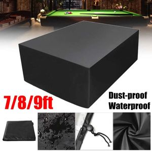 Dustproof Waterproof Outdoor Full Pool Solid With Drawstring 7 8 9 Foot Billiard Table Dust Cover Protector Oxford Cloth 231228