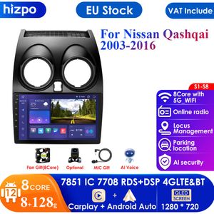 4G-LTE Carplay 9 inç Android Araba Nissan Qashqai için Radyo GPS 1 J10 2006-2013 Multimedya RDS 2DIN AUTORADIO STEREO Video Ses