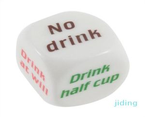 wholeParty Drink Decider Dice Games Pub Bar Fun Die Toy Gift KTV Bar Game Drinking Dice 25cm 100pcs3331208