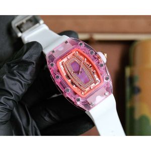 幻想的なデザイナーレディースレディースRM07-02ピンクレディサファイアwrisrtwatches