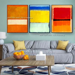 100% Handmade Copy Mark Rothko Famous Paintings Modern Abstract Aart Porch Decor Canvas Oil Painting Simple Large-size Mural 231228