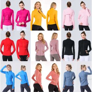 Veste de Yoga pour Femme Définir l'entraînement Sport Manteau de plongée Fitness Veste High Street Sports Séchage Rapide Activewear Top Solide Zip Up Sweat Sportwear Tops Fashion Lady