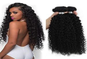 Ham Hint Moğol Perulu Brezilya Saç Kinky Kıvırcık Dokma 4 PCS İşlenmemiş İnsan Saç Malezya Saç Demetleri Kinky Curly8257865