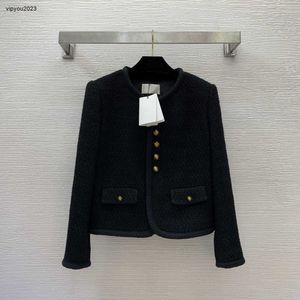 giacca di marca per abbigliamento da donna per donna moda autunnale Cappotto con bottoni girocollo manica lunga di alta qualità 29 dicembre