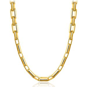 9mm Thick Link Rope Chains 18K Gold Plated Men Hip Hop Necklaces 20 Inches Fashion Luxury Choker Jewelry Gifts for Women Perfect A291R