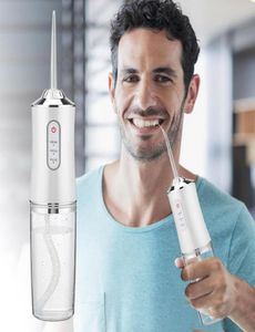 Portabel oral irrigator för tandblekning tandrengöring hälsa kraftfull tandvatten jet plocka flosser mun tvättmaskin7003218