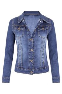 Frau Langarm Jeansjacke Mode Slim Stretch Jeans Jacke Mantel Frühling Herbst Frau Kleidung S-2XL Ankunft 231229