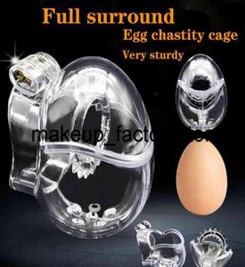 Massage 2022 New Design Male EggType Fully Restraint Chastity Device Bondage Belt Cock Cage Sex Toy Sissy Spikes Penis Ring8341072