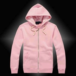Mens Polo Jacket Small Horse Hoodies and Sweatshirts Tröja Autumn Solid With a Hood Sport Zipper Casual flera färger Asian Contact 2023 Tidal Current 919ess