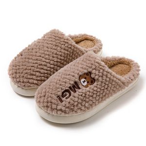 2023 Pantofole Nuovo Autunno/Inverno Coppia Scarpe Peluche Calore per la casa e per interni e Scarpe antiscivolo Pantofole in cotone da pavimento femminile Uomo 005