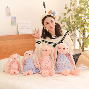 Easter Rabbit Plush Toys 35cm Cute Dressed Long Ear Bunny Stuffed Plush Toy Dolls Wholesale for Kids Girls