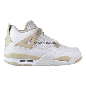 White Boarder Sand Jumpman 4s Basketball Shoes Man Woman Top Quality Designer Outdoor Sneakers Trainer Storlek Fast snabb leverans