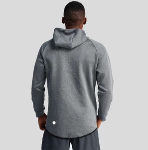 Jaqueta masculina com capuz e zíper para ioga, roupa casual de manga comprida para corrida ao ar livre, esportes fitness, material de tecido escovado dupla face, roupas de marca da moda