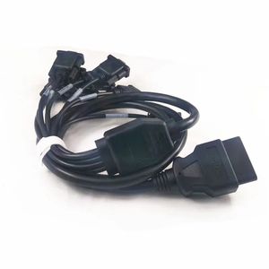 OBD2-Stecker auf 8 DB9-Buchsenschnittstellen-Adapter, OBD-Kabel für Fahrzeugfehlerdiagnose, CAN-Karte