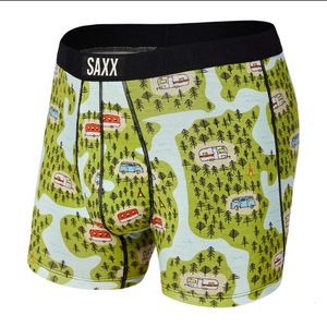 Saxx Slim Canadá Fit Fibra de Viscose Macio e Confortável Elástico Saxx Homens Cueca Vibe Modern Fit Ultra Boxer Confortável Roupa Interior Masculina 93