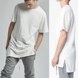 Skateboard tshirt o-hals longline t skjortor hip hop kort ärm utökad t-shirt svarta män kläder tee sommar streetwear stil 231228