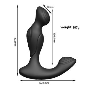 Секс-игрушки, беспроводной пульт дистанционного управления, мужской массажер простаты с двойной вибрацией, вестибулярная анальная тампонада, вибрация, сексуальные товары, вибратор