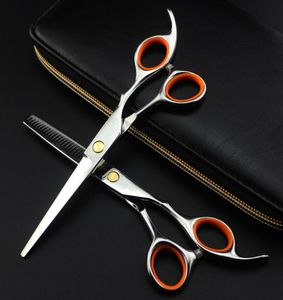 Professional Japan 440C 6 tum hår sax Set Cutting Barber Makas Haircut Hair ScoSor Thinning Shears Frisör SCISSORS3310540