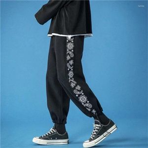 Calças masculinas paisley primavera verão sweatpants homens bandana algodão esportes calça treino 2024 calças soltas corredores jogging roupas esportivas