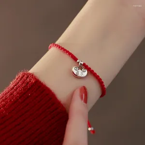 Charm Bracelets 925 Sterling Silver Bracelet For Women Red Dynamic Rope Summer 2023